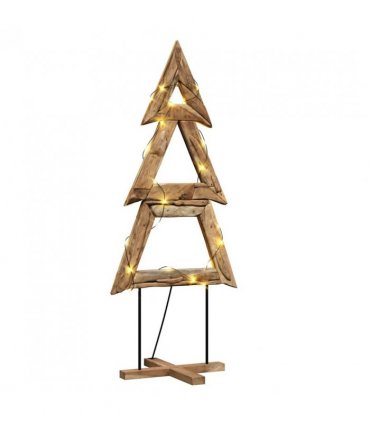 vidaXL Christmas Tree with Stand Brown 181 cm Solid teak wood