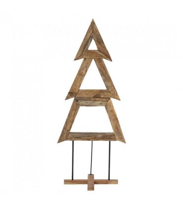 vidaXL Christmas Tree with Stand Brown 181 cm Solid teak wood