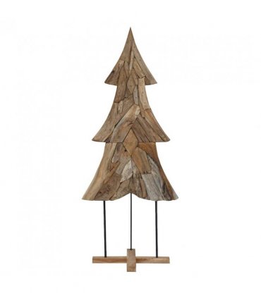 vidaXL Christmas Tree with Stand Brown 181.5 cm Solid teak wood