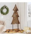vidaXL Christmas Tree with Stand Brown 151 cm Solid teak wood