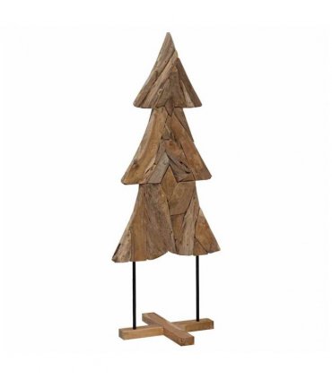 vidaXL Christmas Tree with Stand Brown 151 cm Solid teak wood