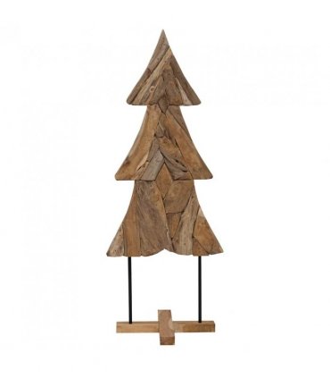 vidaXL Christmas Tree with Stand Brown 151 cm Solid teak wood