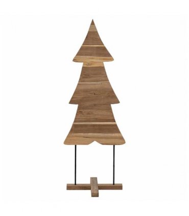 vidaXL Christmas Tree with Stand Brown 90 cm Solid teak wood — V0672002593