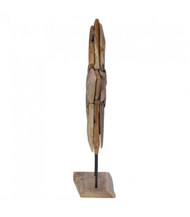 vidaXL Christmas Star Brown 59.5 x 18 x 74 cm Solid Teak Wood