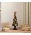 vidaXL Christmas Tree with Stand Brown 61 cm Solid teak wood