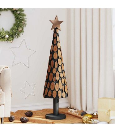 vidaXL Christmas Tree with Stand Brown 120 cm Solid teak wood — V0672002605