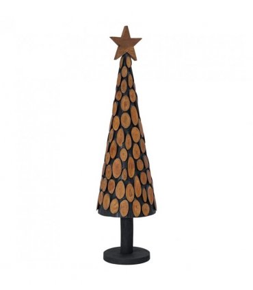 vidaXL Christmas Tree with Stand Brown 120 cm Solid teak wood — V0672002605