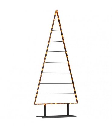 vidaXL Metal Christmas Tree with Stand Black 180 cm Steel
