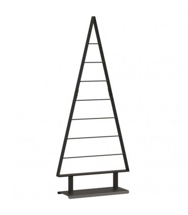 vidaXL Metal Christmas Tree with Stand Black 125.5 cm Steel