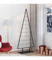 vidaXL Metal Christmas Tree with Stand Black 210 cm Steel
