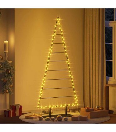vidaXL Metal Christmas Tree with Stand Black 210 cm Steel