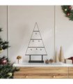 vidaXL Metal Christmas Tree with Stand Black 60 cm Steel