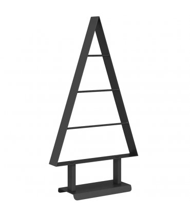 vidaXL Metal Christmas Tree with Stand Black 60 cm Steel
