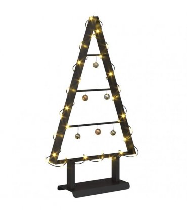vidaXL Metal Christmas Tree with Stand Black 60 cm Steel
