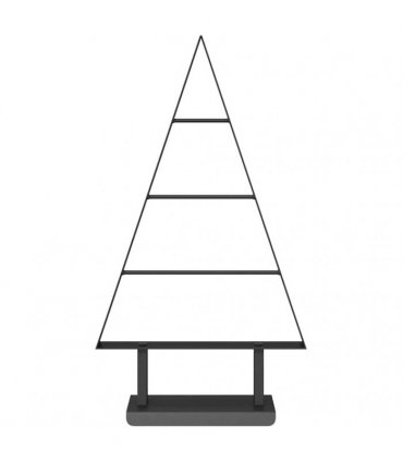 vidaXL Metal Christmas Tree with Stand Black 60 cm Steel
