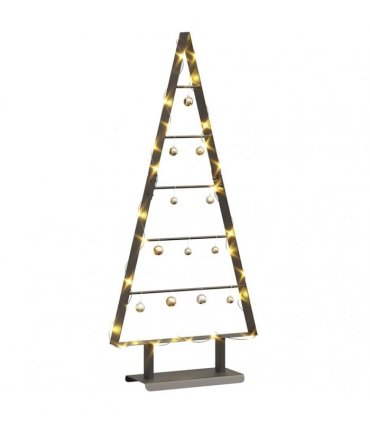 vidaXL Metal Christmas Tree with Stand Black 90 cm Steel