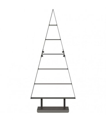 vidaXL Metal Christmas Tree with Stand Black 90 cm Steel