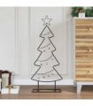 vidaXL Metal Christmas Tree with Stand Black 90.5 cm Steel