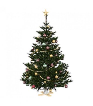 vidaXL Christmas Tree Stand 1.73 White 50 x 50 x 16 cm Solid Pine Wood