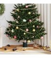 vidaXL Christmas Tree Stand 1.73 Green 50 x 50 x 16 cm Solid Pine Wood