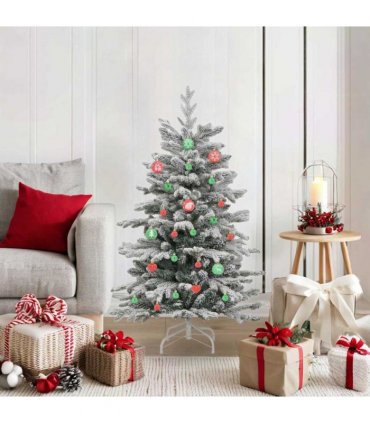 vidaXL Christmas Bauble Set 40 pcs Red and Green Plastic