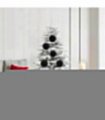 vidaXL Christmas Bauble Set XL 9 pcs Black Plastic — Size: Ø 15 cm