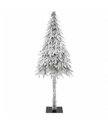 vidaXL Christmas Tree with 300 LEDs White 210 cm PE and Steel — Model: with leds &white/grey balls