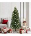 vidaXL Artificial Christmas Tree with 300 LEDs Green 180 cm PE and PVC — Model: with LEDs &gold balls