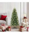 vidaXL Artificial Christmas Tree with 150 LEDs Green 120 cm PE and PVC — Model: with LEDs &gold balls