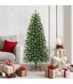vidaXL Artificial Christmas Tree with 150 LEDs Green 150 cm PE and PVC — Model: with LEDs
