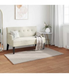 vidaXL Anti-Slip Faux Rabbit Fur Rug OLITE Beige 60 x 110 cm Polyester