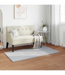 vidaXL Anti-Slip Faux Rabbit Fur Rug OLITE Grey 60 x 110 cm Polyester