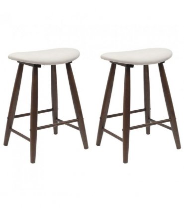 vidaXL Dining Chairs 2 pcs Light Brown 46 x 37 x 63 cm — Colour: Light brown and light
