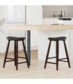 vidaXL Dining Chairs 2 pcs Light Brown 46 x 37 x 63 cm — Colour: Light brown and black