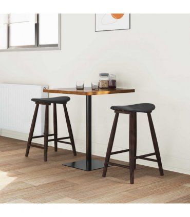 vidaXL Dining Chairs 2 pcs Light Brown 46 x 37 x 63 cm — Colour: Light brown and black