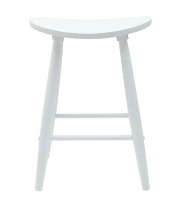 vidaXL Dining Chairs 2 pcs White 46 x 37 x 63 cm Solid Rubber Wood