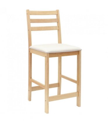 vidaXL Dining Chairs 2 pcs Natural 40 x 47.5 x 99.5 cm — Colour: Natural and light