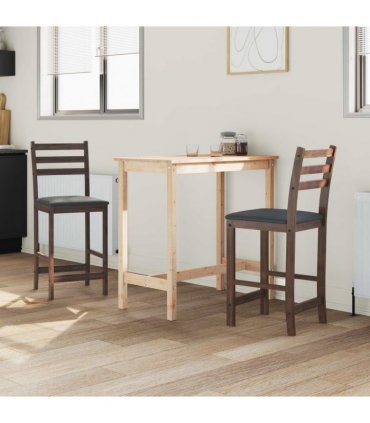 vidaXL Dining Chairs 2 pcs Light Brown 40 x 47.5 x 99.5 cm — Colour: Light brown and black