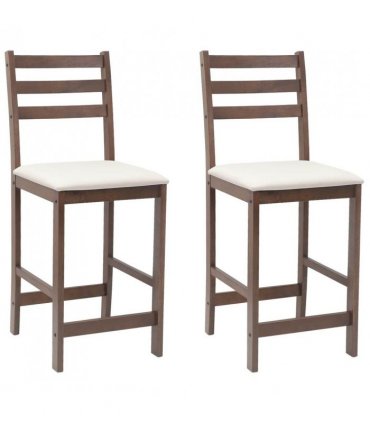 vidaXL Dining Chairs 2 pcs Light Brown 40 x 47.5 x 99.5 cm — Colour: Light brown and light