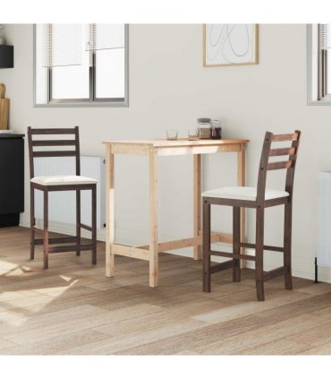 vidaXL Dining Chairs 2 pcs Light Brown 40 x 47.5 x 99.5 cm — Colour: Light brown and light