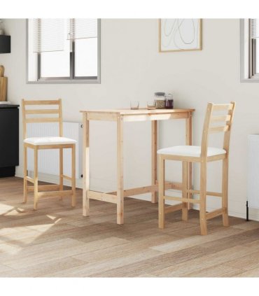 vidaXL Dining Chairs 2 pcs Natural 40 x 47.5 x 99.5 cm — Colour: Natural and white