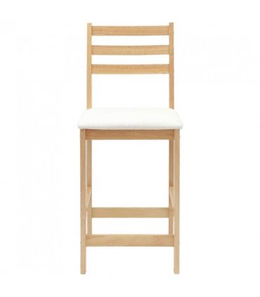 vidaXL Dining Chairs 2 pcs Natural 40 x 47.5 x 99.5 cm — Colour: Natural and white