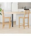 vidaXL Dining Chairs 2 pcs Natural 40 x 47.5 x 99.5 cm