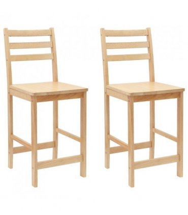 vidaXL Dining Chairs 2 pcs Natural 40 x 47.5 x 99.5 cm