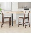 vidaXL Dining Chairs 2 pcs Light Brown 48 x 49 x 95 cm — Colour: Light brown and light