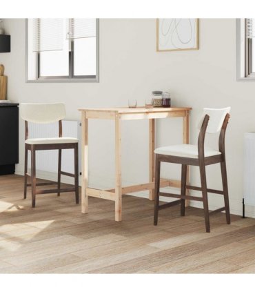 vidaXL Dining Chairs 2 pcs Light Brown 48 x 49 x 95 cm — Colour: Light brown and light