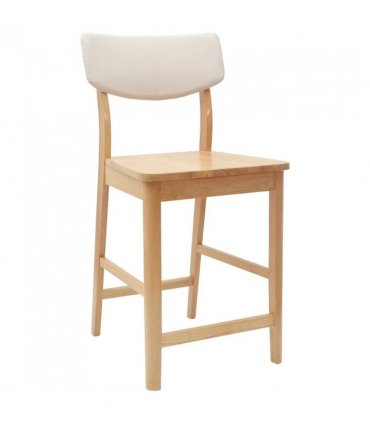 vidaXL Dining Chairs 2 pcs Natural 48 x 49 x 95 cm Solid Rubber Wood