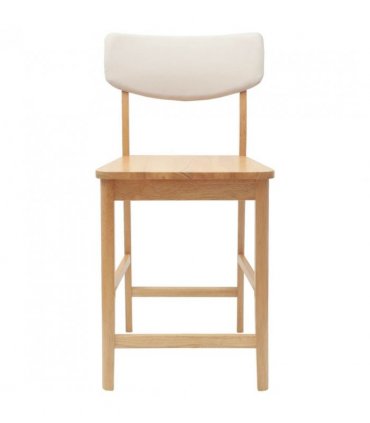 vidaXL Dining Chairs 2 pcs Natural 48 x 49 x 95 cm Solid Rubber Wood