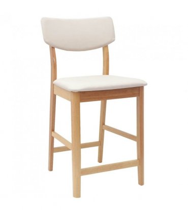 vidaXL Dining Chairs 2 pcs Natural 48 x 49 x 95 cm Solid Rubber Wood — Colour: Natural and light