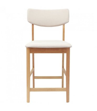 vidaXL Dining Chairs 2 pcs Natural 48 x 49 x 95 cm Solid Rubber Wood — Colour: Natural and light